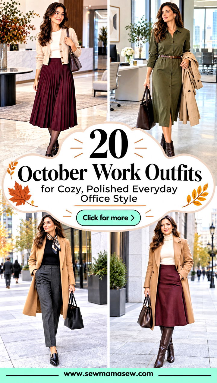 20 October Work Outfits for Cozy Polished Everyday Office Style - 20 October Work Outfits for Cozy, Polished Everyday Office Style