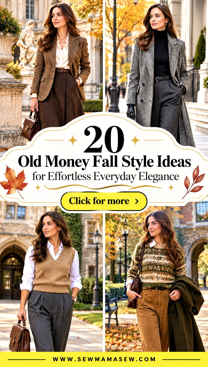 20 Old Money Fall Style Ideas for Effortless Everyday Elegance - 20 Old Money Fall Style Ideas for Effortless Everyday Elegance