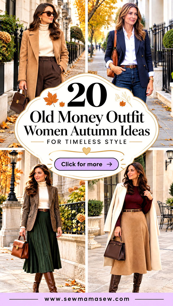 20 Old Money Outfit Women Autumn Ideas for Timeless Style - 20 Old Money Outfit Women Autumn Ideas for Timeless Style