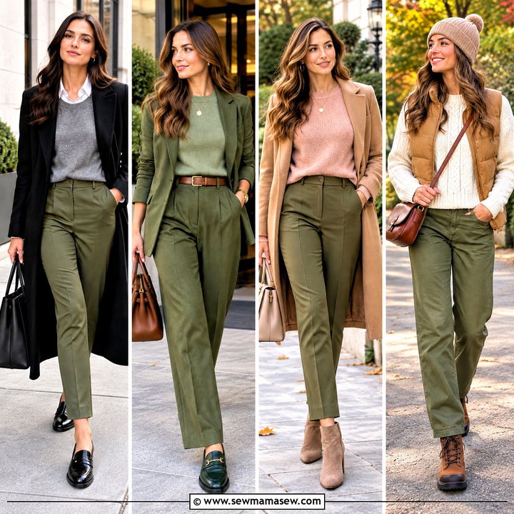 20 Olive Green Pants Outfit Fall Looks for Cozy Weekends