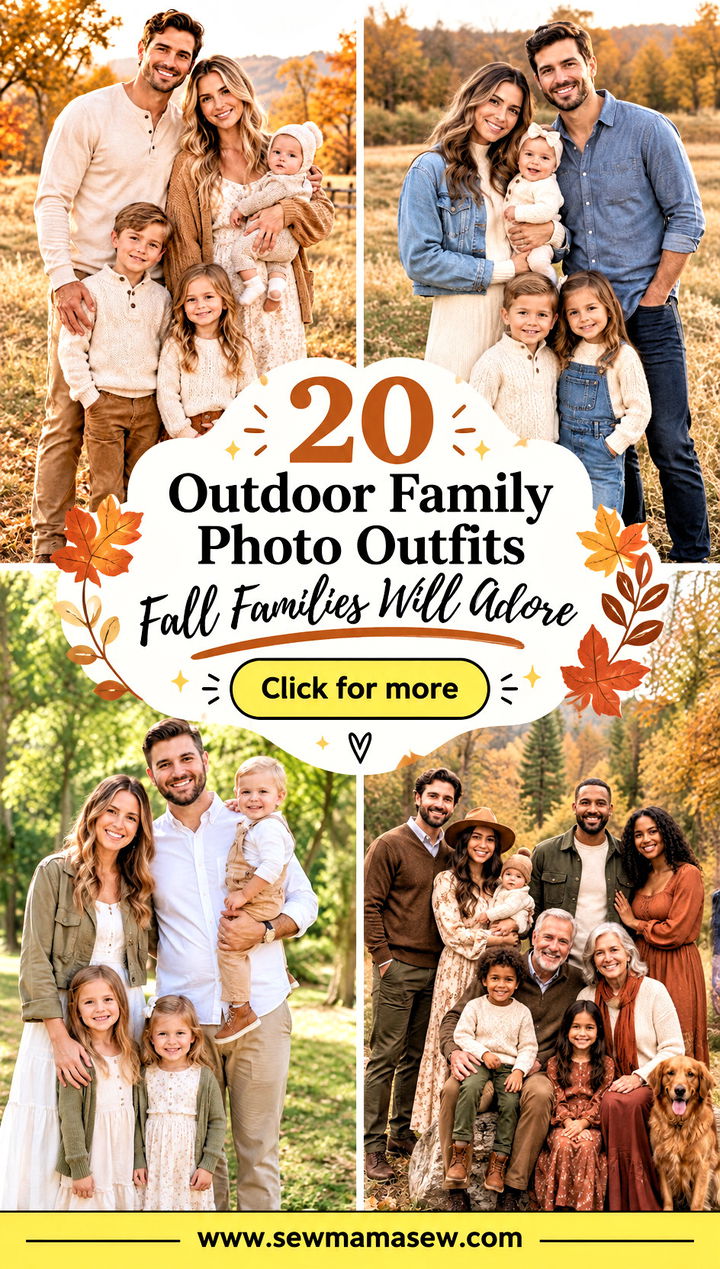 20 Outdoor Family Photo Outfits Fall Families Will Adore - 20 Outdoor Family Photo Outfits Fall Families Will Adore