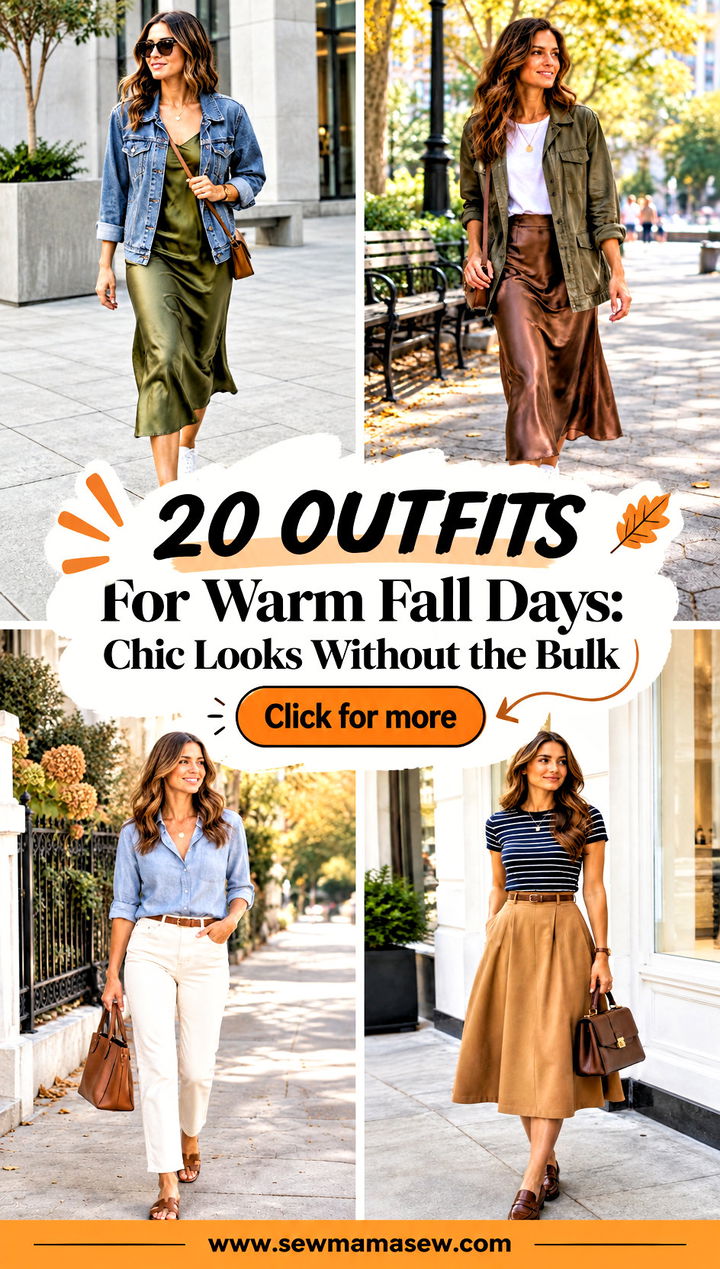 20 Outfits For Warm Fall Days Chic Looks Without the Bulk - 20 Outfits For Warm Fall Days: Chic Looks Without the Bulk