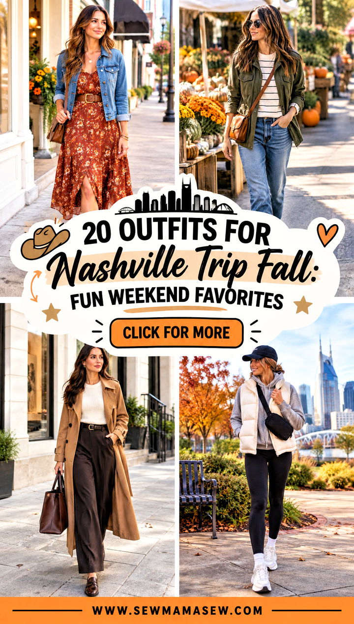 20 Outfits for Nashville Trip Fall Fun Weekend Favorites - 20 Outfits for Nashville Trip Fall: Fun Weekend Favorites