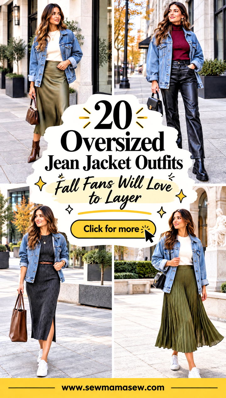 20 Oversized Jean Jacket Outfits Fall Fans Will Love to Layer - 20 Oversized Jean Jacket Outfits Fall Fans Will Love to Layer