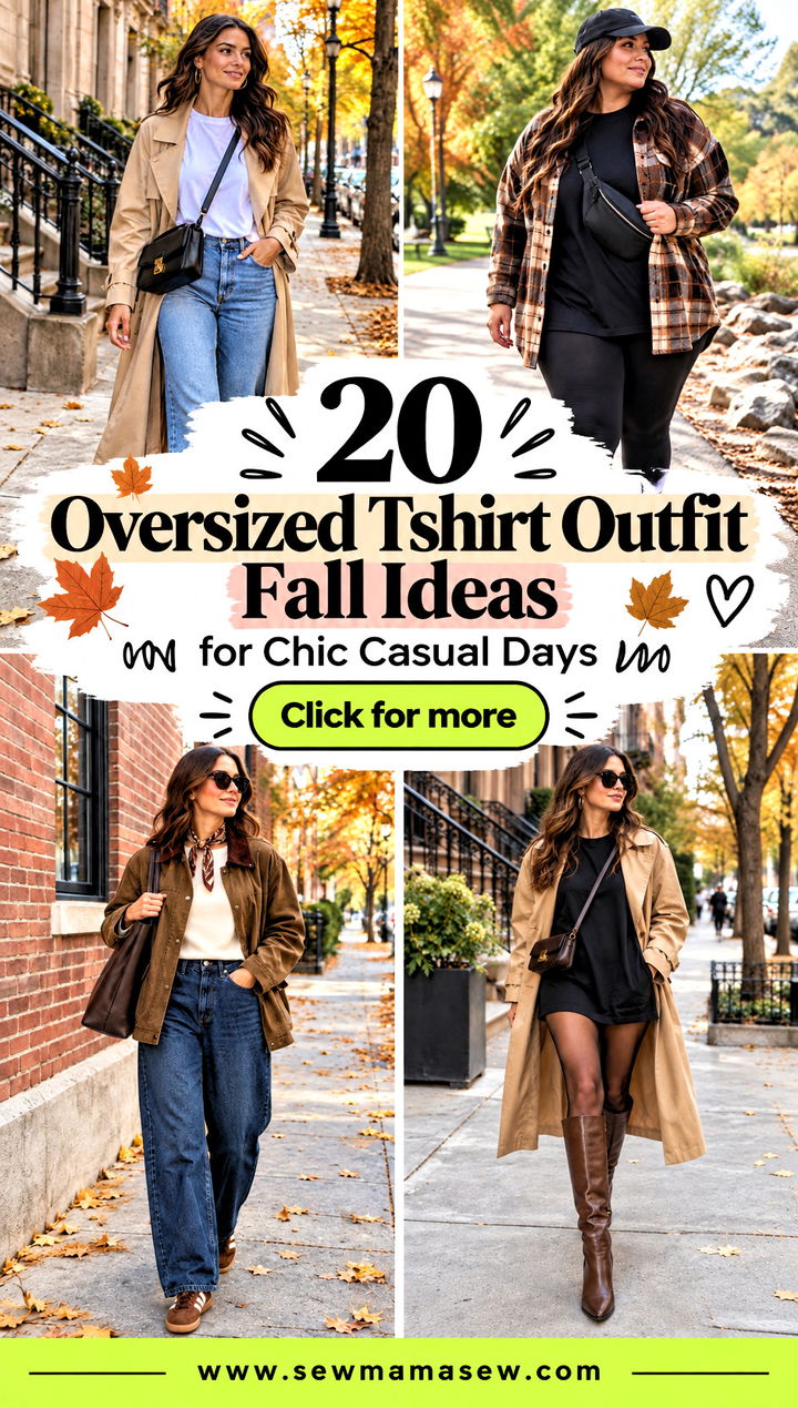 20 Oversized Tshirt Outfit Fall Ideas for Chic Casual Days - 20 Oversized Tshirt Outfit Fall Ideas for Chic Casual Days