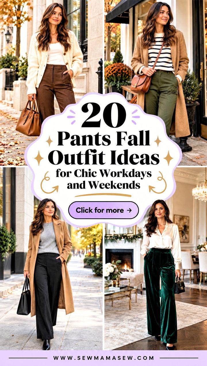 20 Pants Fall Outfit Ideas for Chic Workdays and Weekends - 20 Pants Fall Outfit Ideas for Chic Workdays and Weekends