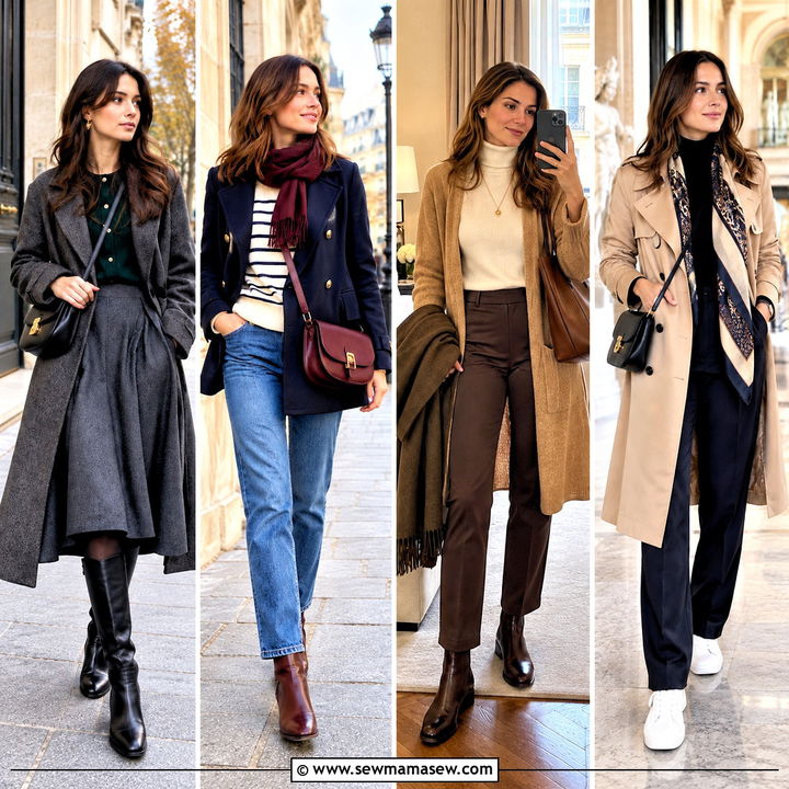20 Paris November Outfit Ideas for Cozy Stylish City Days