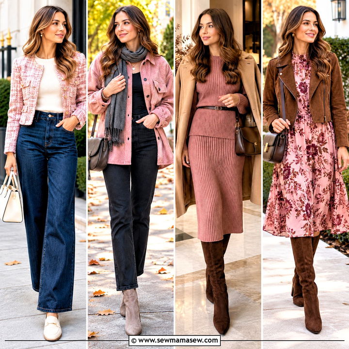 20 Pink Outfits Autumn Fans Will Love for Cozy Coffee Dates