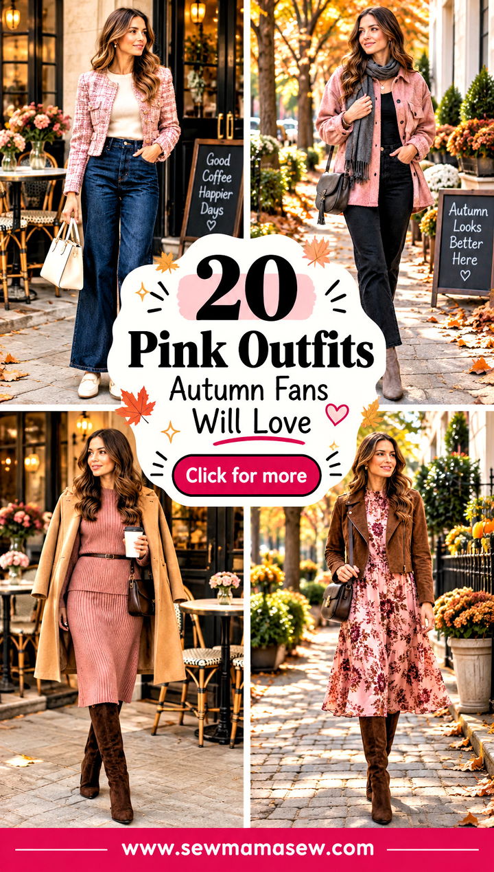 20 Pink Outfits Autumn Fans Will Love for Cozy Coffee Dates - 20 Pink Outfits Autumn Fans Will Love for Cozy Coffee Dates