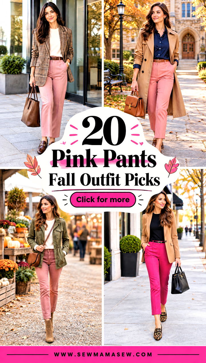 20 Pink Pants Fall Outfit Picks for Fresh Playful Workdays - 20 Pink Pants Fall Outfit Picks for Fresh, Playful Workdays
