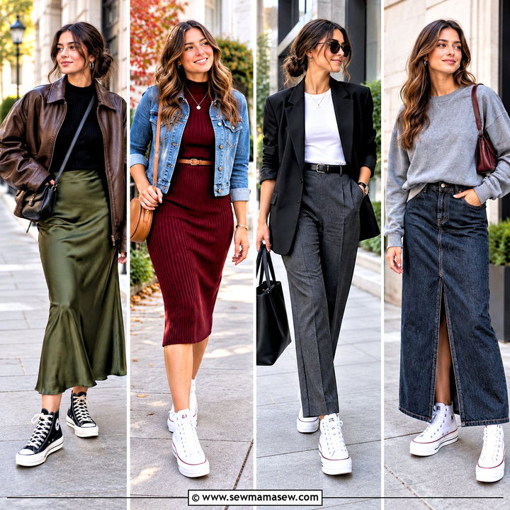 20 Platform Converse Outfit Fall Ideas for Cool Campus Days