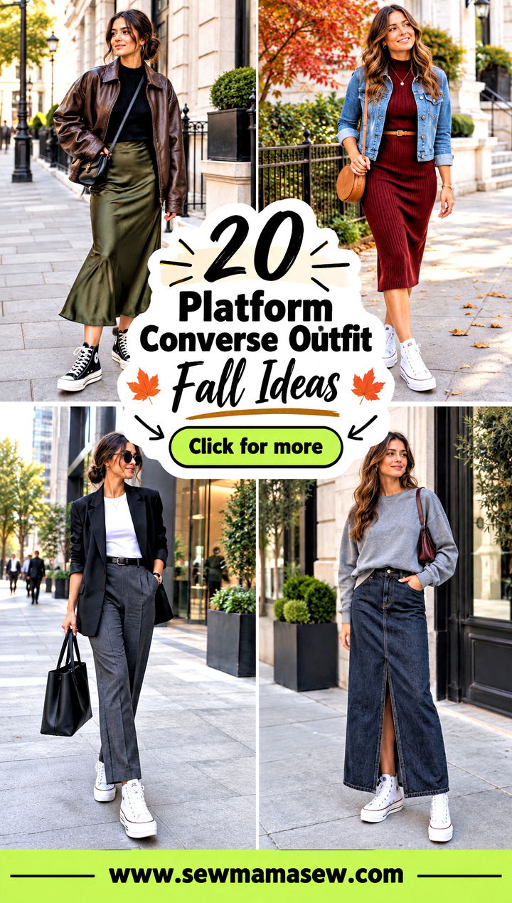 20 Platform Converse Outfit Fall Ideas for Cool Campus Days - 20 Platform Converse Outfit Fall Ideas for Cool Campus Days
