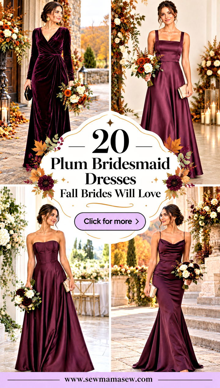 20 Plum Bridesmaid Dresses Fall Brides Will Love for Elegance - 20 Plum Bridesmaid Dresses Fall Brides Will Love for Elegance