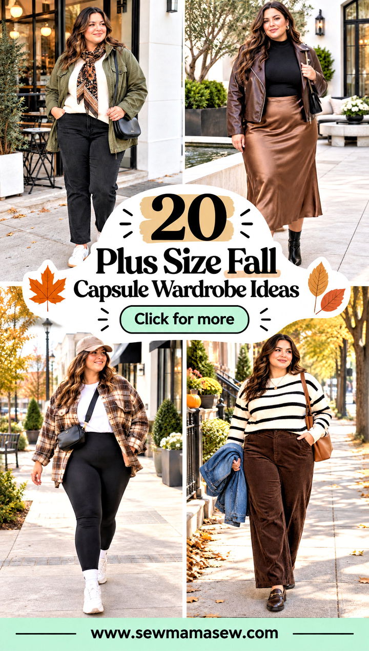 20 Plus Size Fall Capsule Wardrobe Ideas for Easy Chic Style - 20 Plus Size Fall Capsule Wardrobe Ideas for Easy Chic Style