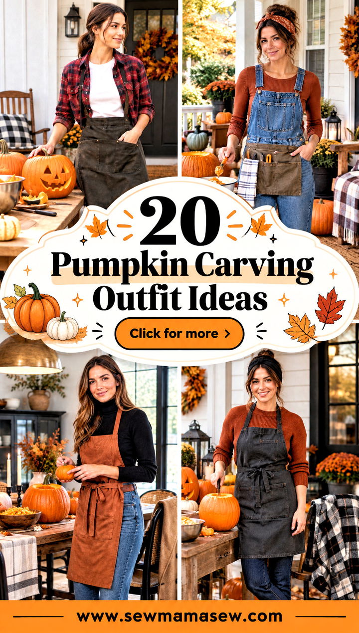 20 Pumpkin Carving Outfit Ideas for Cozy Halloween Nights - 20 Pumpkin Carving Outfit Ideas for Cozy Halloween Nights