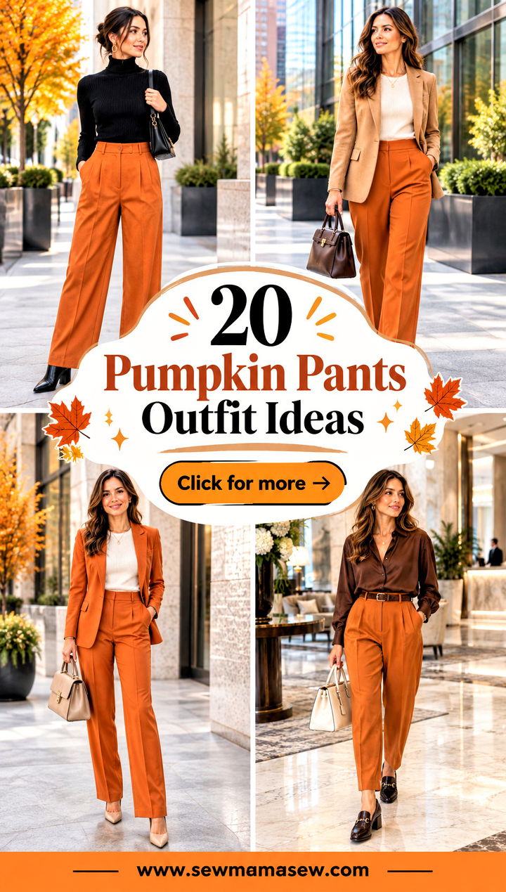 20 Pumpkin Pants Outfit Ideas for Cute Festive Fall Style - 20 Pumpkin Pants Outfit Ideas for Cute, Festive Fall Style
