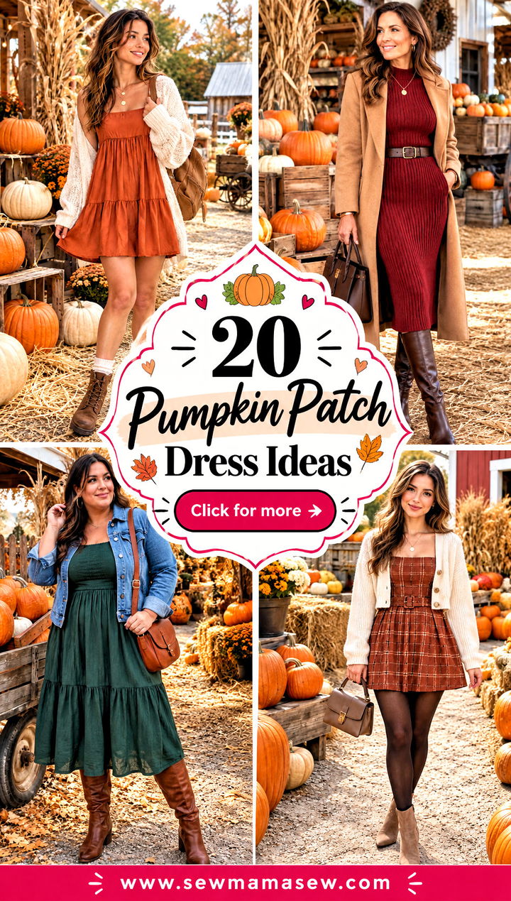20 Pumpkin Patch Dress Ideas for Charming Autumn Photos - 20 Pumpkin Patch Dress Ideas for Charming Autumn Photos