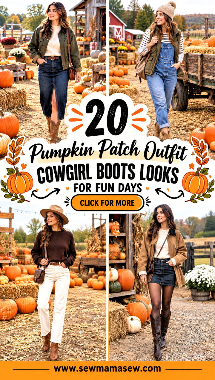 20 Pumpkin Patch Outfit Cowgirl Boots Looks for Fun Days - 20 Pumpkin Patch Outfit Cowgirl Boots Looks for Fun Days