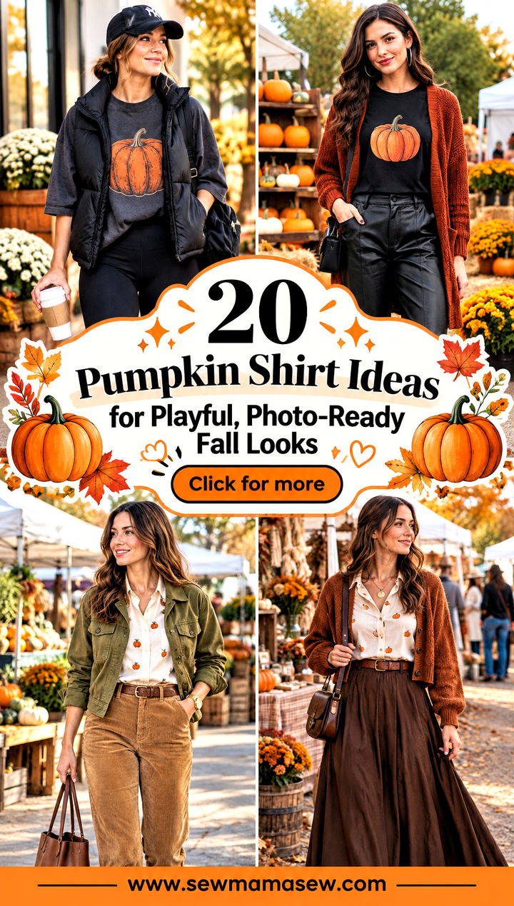 20 Pumpkin Shirt Ideas for Playful Photo-Ready Fall Looks - 20 Pumpkin Shirt Ideas for Playful, Photo-Ready Fall Looks