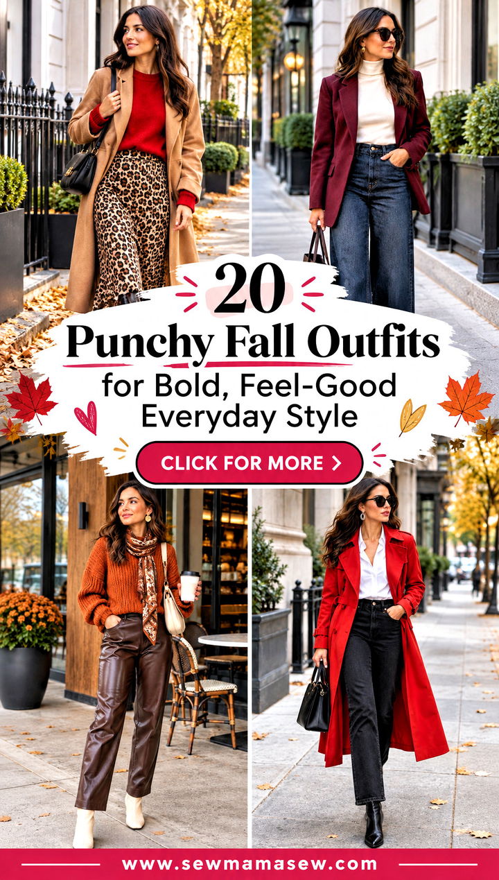 20 Punchy Fall Outfits for Bold Feel-Good Everyday Style - 20 Punchy Fall Outfits for Bold, Feel-Good Everyday Style