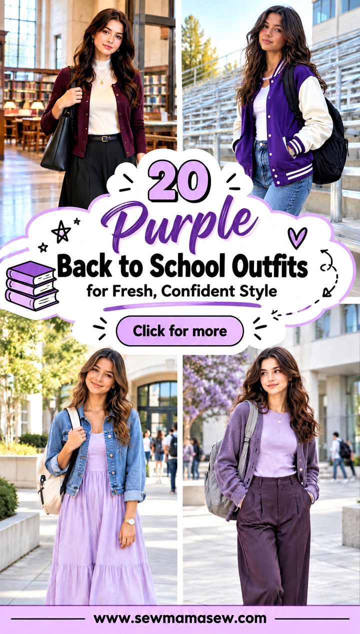 20 Purple Back to School Outfits for Fresh Confident Style - 20 Purple Back to School Outfits for Fresh, Confident Style
