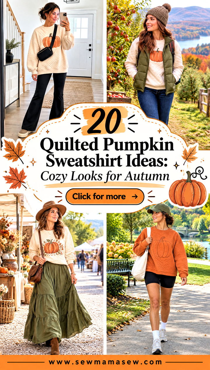 20 Quilted Pumpkin Sweatshirt Ideas Cozy Looks for Autumn - 20 Quilted Pumpkin Sweatshirt Ideas: Cozy Looks for Autumn