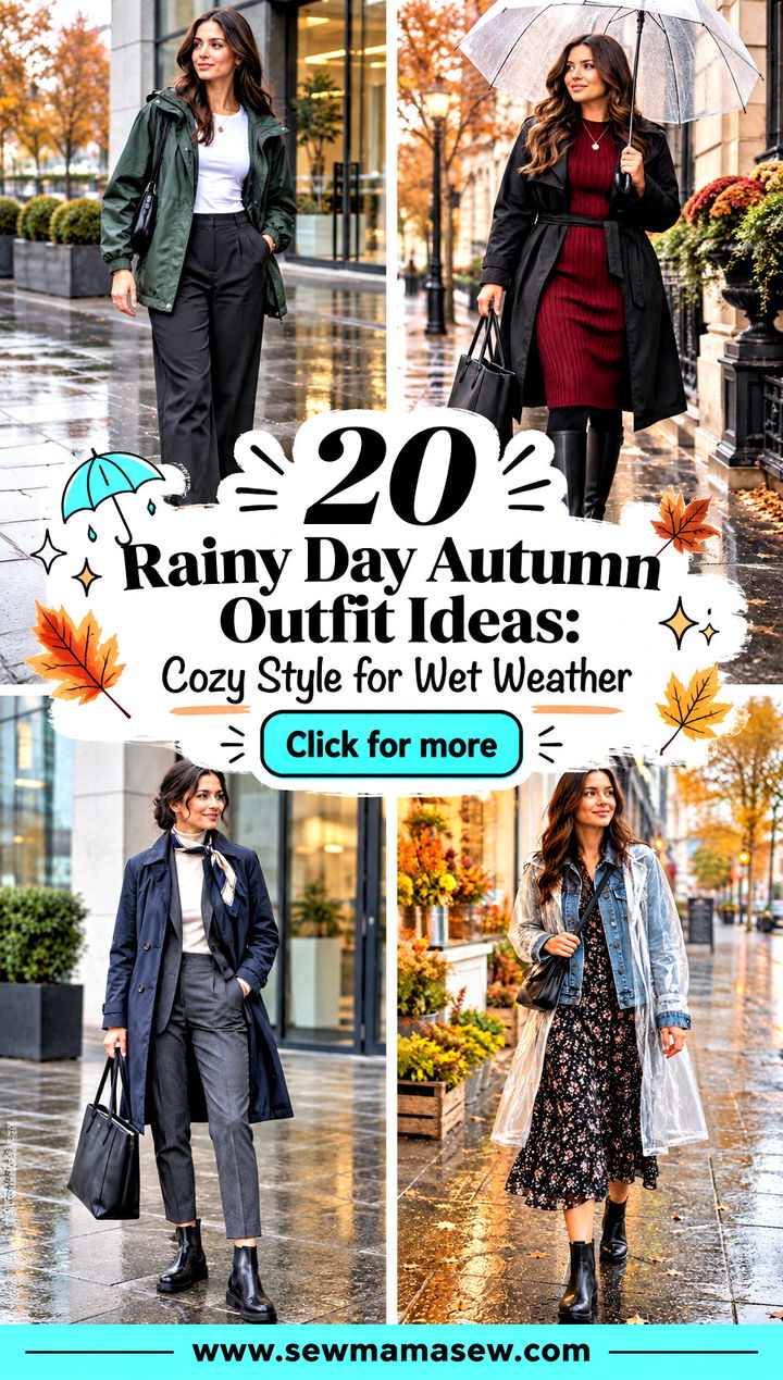 20 Rainy Day Autumn Outfit Ideas Cozy Style for Wet Weather - 20 Rainy Day Autumn Outfit Ideas: Cozy Style for Wet Weather