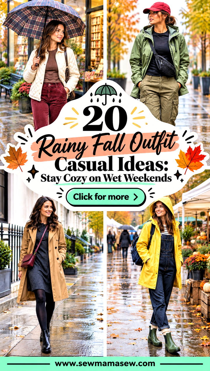 20 Rainy Fall Outfit Casual Ideas Stay Cozy on Wet Weekends - 20 Rainy Fall Outfit Casual Ideas: Stay Cozy on Wet Weekends