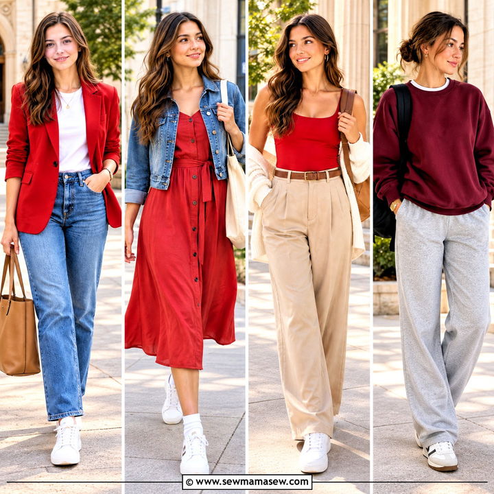 20 Red Back to School Outfits Confident Looks for Class