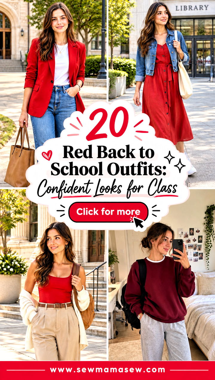 20 Red Back to School Outfits Confident Looks for Class - 20 Red Back to School Outfits: Confident Looks for Class