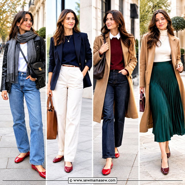 20 Red Flats Outfit Fall Ideas Easy Style for Busy Weekdays