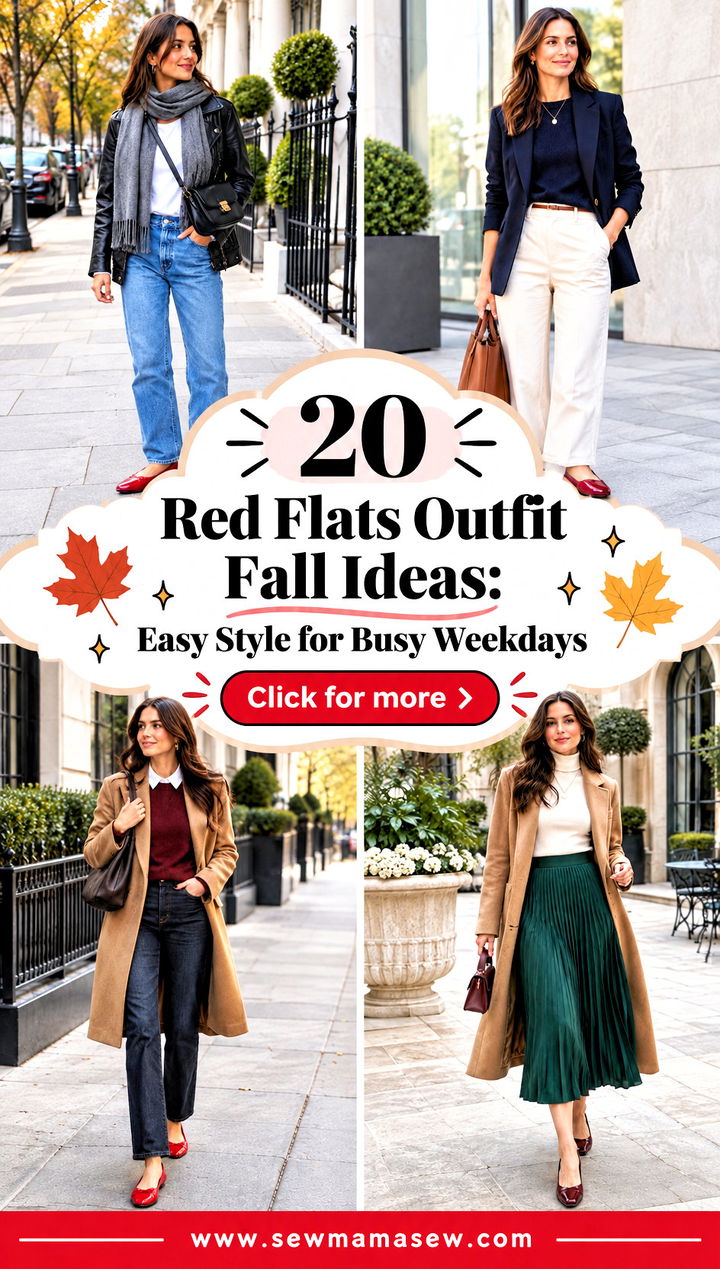 20 Red Flats Outfit Fall Ideas Easy Style for Busy Weekdays - 20 Red Flats Outfit Fall Ideas: Easy Style for Busy Weekdays