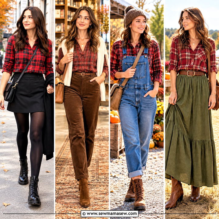 20 Red Plaid Shirt Outfit Fall Ideas: Cozy Weekend Layers