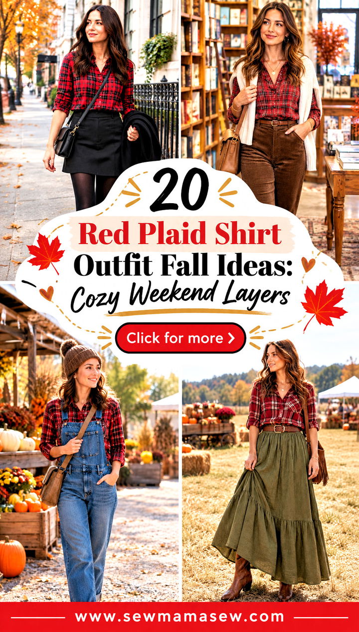 20 Red Plaid Shirt Outfit Fall Ideas Cozy Weekend Layers - 20 Red Plaid Shirt Outfit Fall Ideas: Cozy Weekend Layers