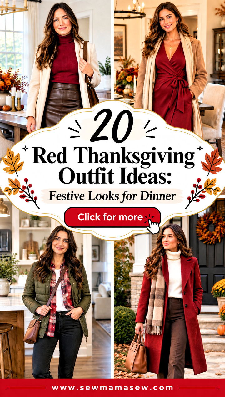 20 Red Thanksgiving Outfit Ideas Festive Looks for Dinner - 20 Red Thanksgiving Outfit Ideas: Festive Looks for Dinner