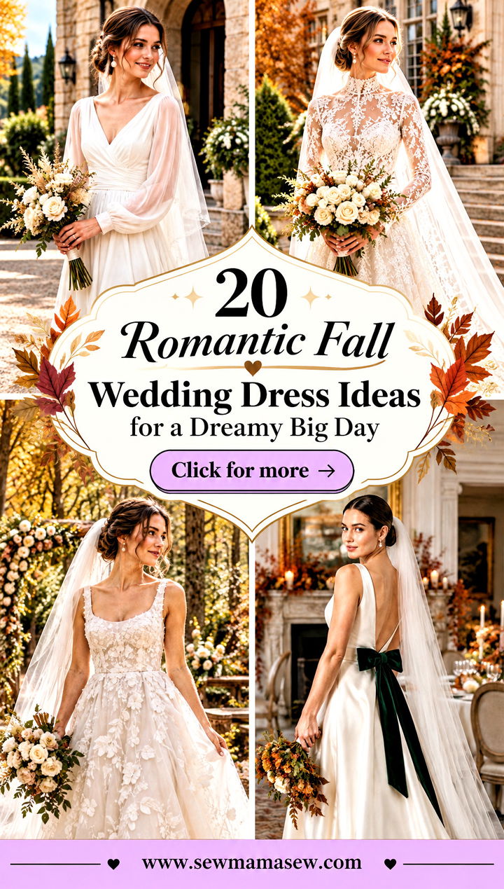 20 Romantic Fall Wedding Dress Ideas for a Dreamy Big Day - 20 Romantic Fall Wedding Dress Ideas for a Dreamy Big Day