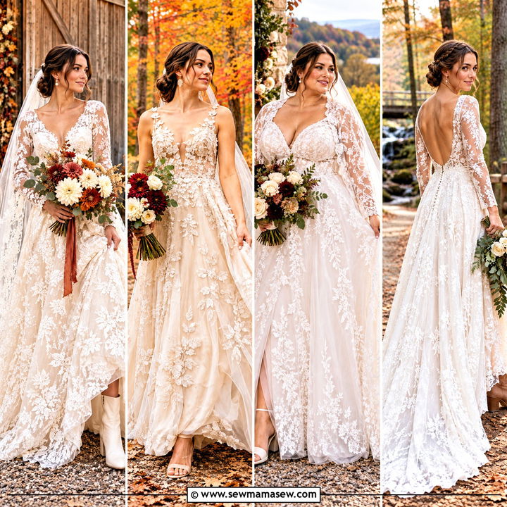 20 Rustic Fall Wedding Dress Ideas for a Charming Big Day