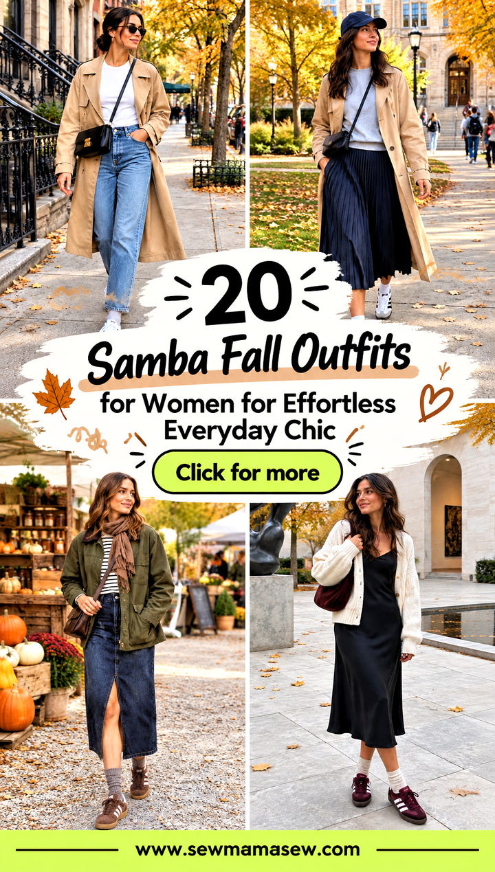 20 Samba Fall Outfits for Women for Effortless Everyday Chic - 20 Samba Fall Outfits for Women for Effortless Everyday Chic