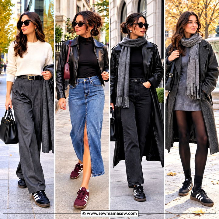 20 Sambas Adidas Women Outfit Fall Ideas for Cozy Street Style