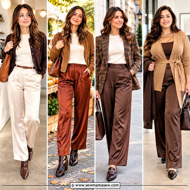 20 Satin Pants Fall Outfit Ideas for Chic Day-to-Night Style