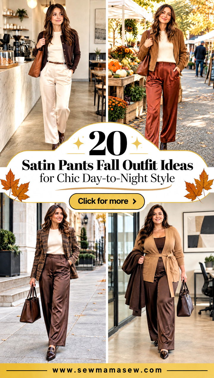 20 Satin Pants Fall Outfit Ideas for Chic Day-to-Night Style - 20 Satin Pants Fall Outfit Ideas for Chic Day-to-Night Style