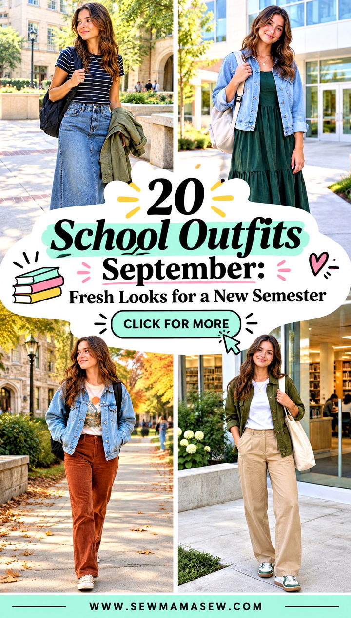 20 School Outfits September Fresh Looks for a New Semester - 20 School Outfits September: Fresh Looks for a New Semester