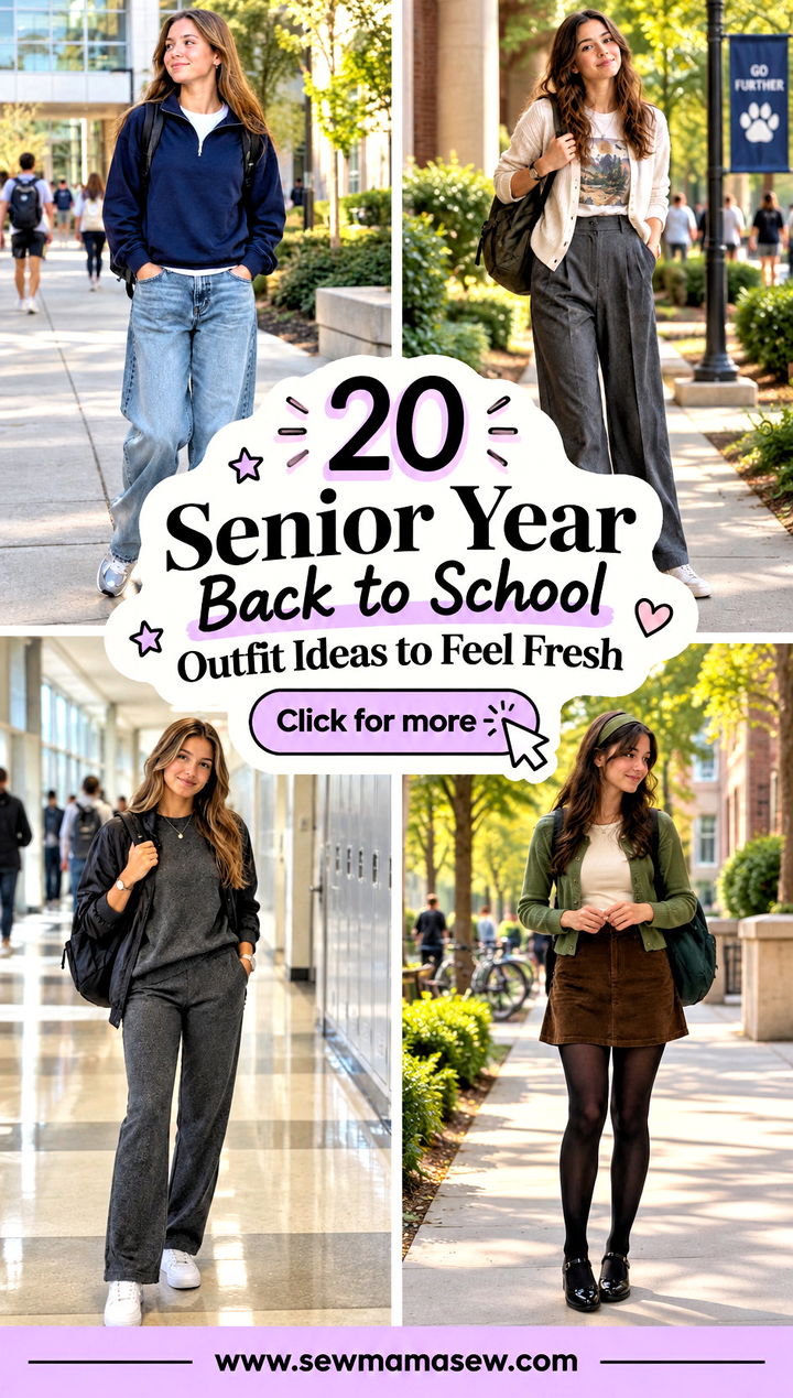 20 Senior Year Back to School Outfit Ideas to Feel Fresh - 20 Senior Year Back to School Outfit Ideas to Feel Fresh