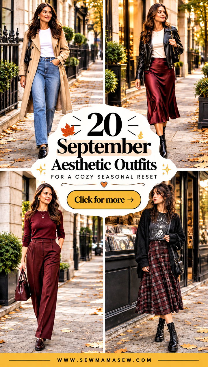 20 September Aesthetic Outfits for a Cozy Seasonal Reset - 20 September Aesthetic Outfits for a Cozy Seasonal Reset
