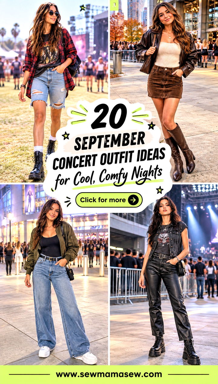 20 September Concert Outfit Ideas for Cool Comfy Nights - 20 September Concert Outfit Ideas for Cool, Comfy Nights