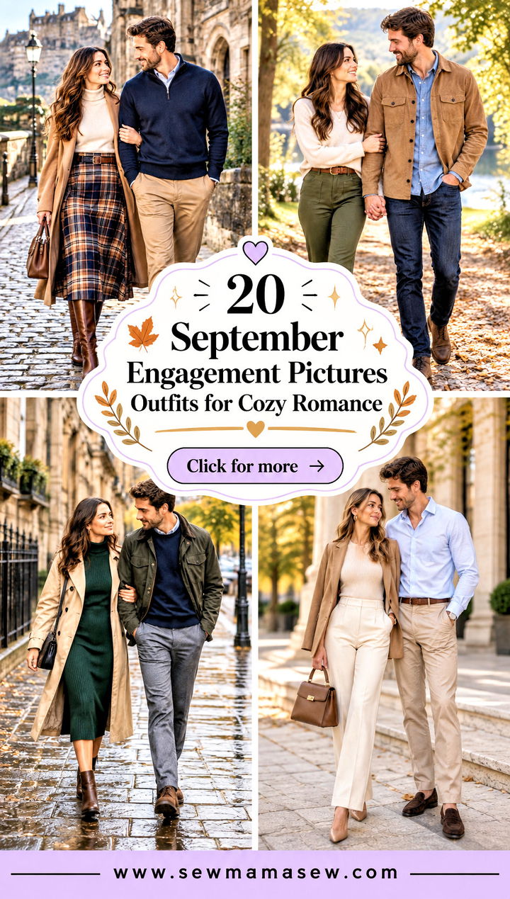 20 September Engagement Pictures Outfits for Cozy Romance - 20 September Engagement Pictures Outfits for Cozy Romance