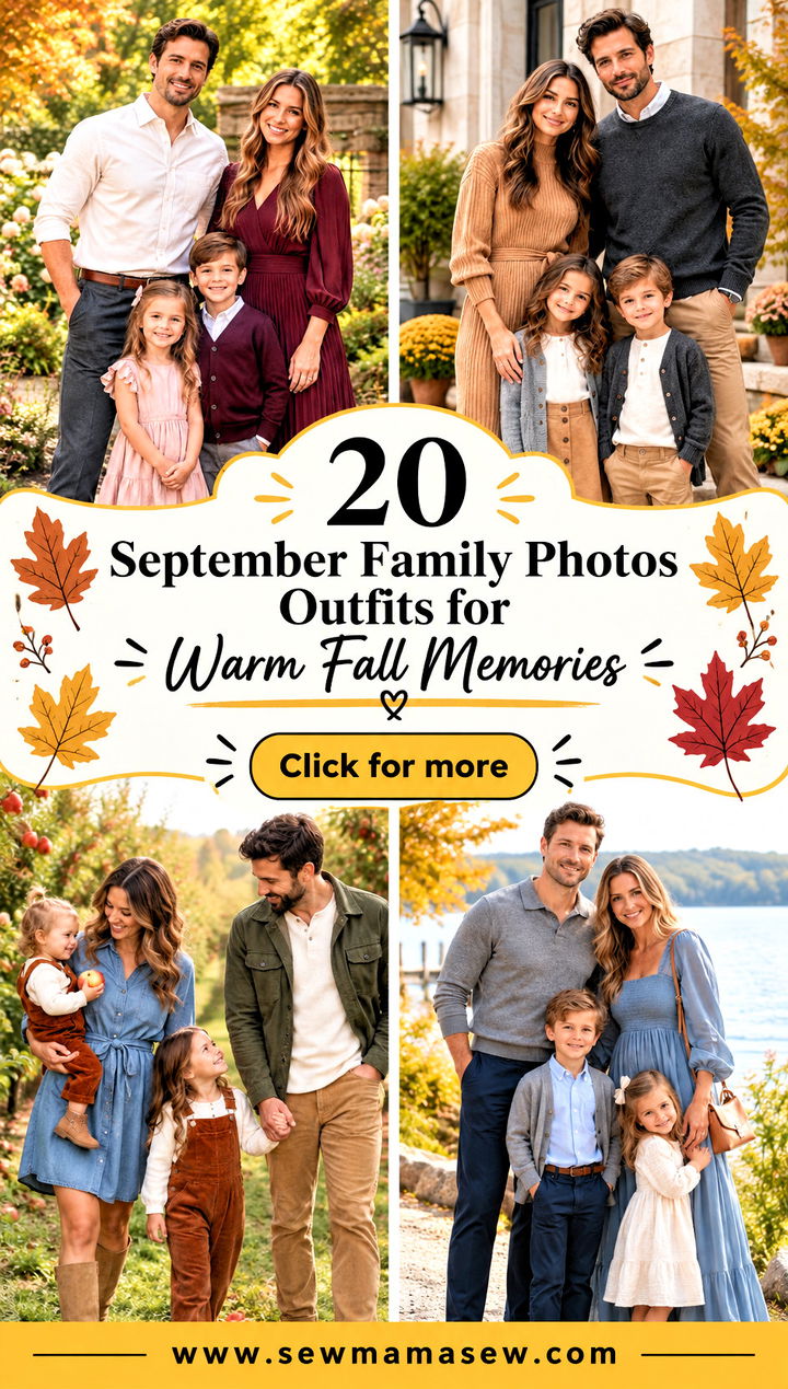 20 September Family Photos Outfits for Warm Fall Memories - 20 September Family Photos Outfits for Warm Fall Memories