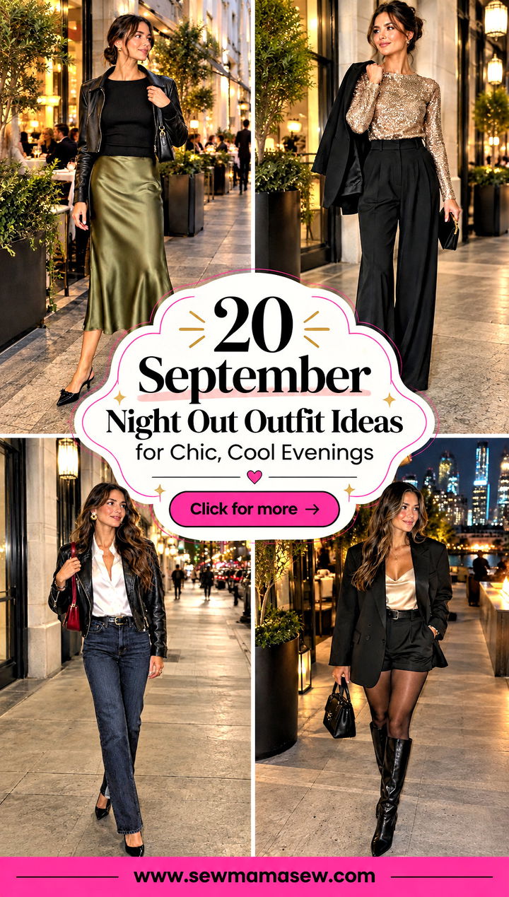 20 September Night Out Outfit Ideas for Chic Cool Evenings - 20 September Night Out Outfit Ideas for Chic, Cool Evenings
