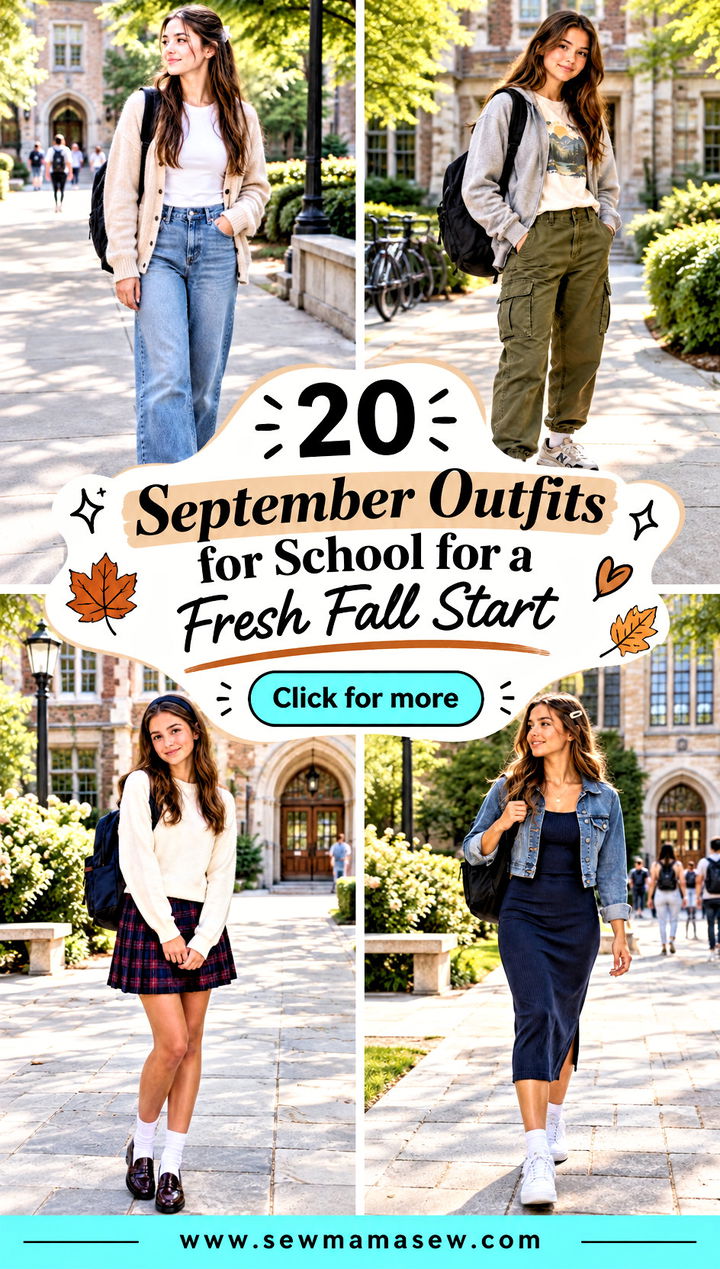 20 September Outfits for School for a Fresh Fall Start - 20 September Outfits for School for a Fresh Fall Start