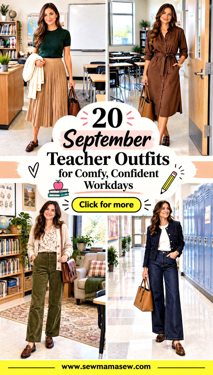 20 September Teacher Outfits for Comfy Confident Workdays - 20 September Teacher Outfits for Comfy, Confident Workdays